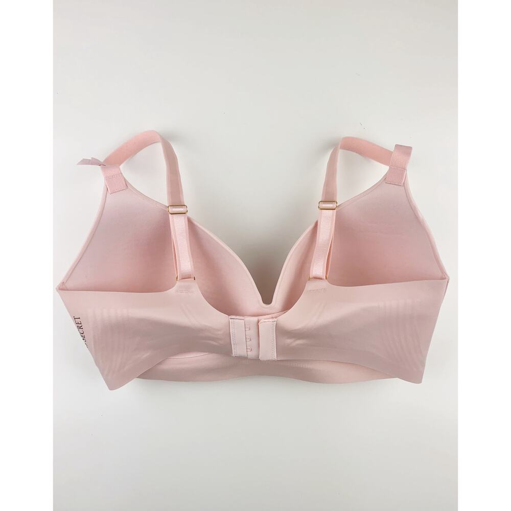 New Victorias Secret Body By Victoria No Wire Plunge Bra Pink M-DD 36DD 38DD - Picture 5 of 11